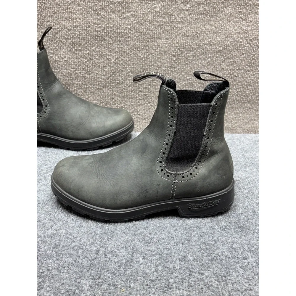 Blundstone Womens 1351 Ankle Chelsea Boots Size 4 Gray Worn In Tasmania 1870